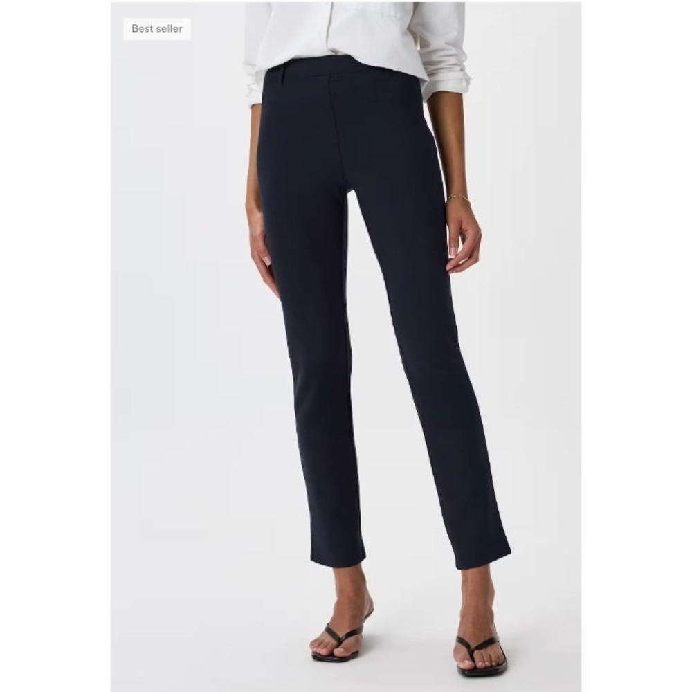 Quince Women's Straight-Leg Pants in Navy